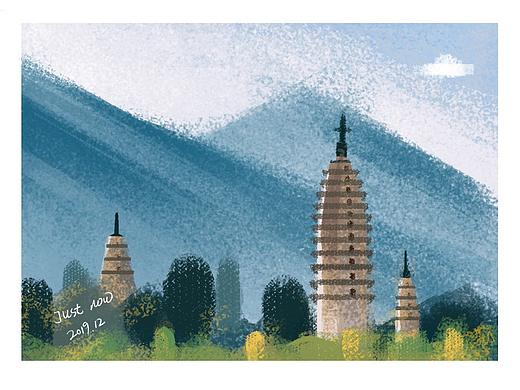 简笔风景画练习01