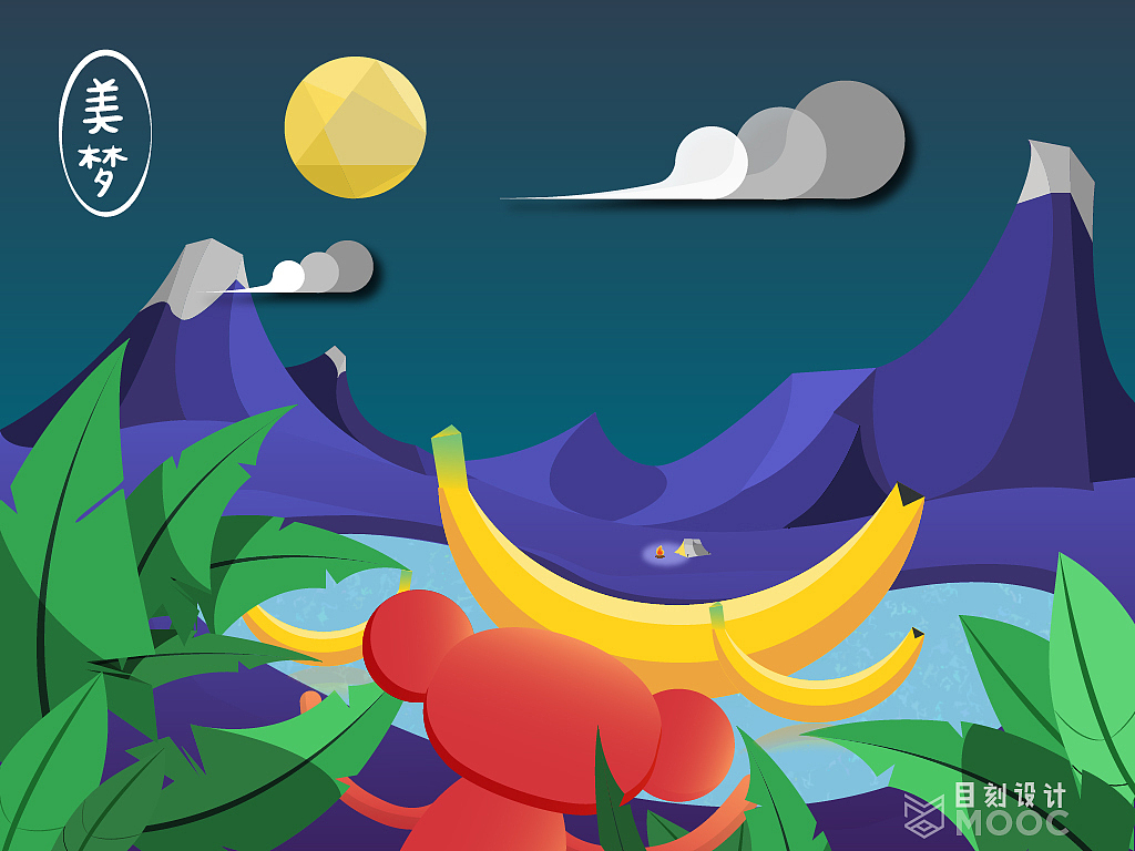 心血来潮猴子插画一张