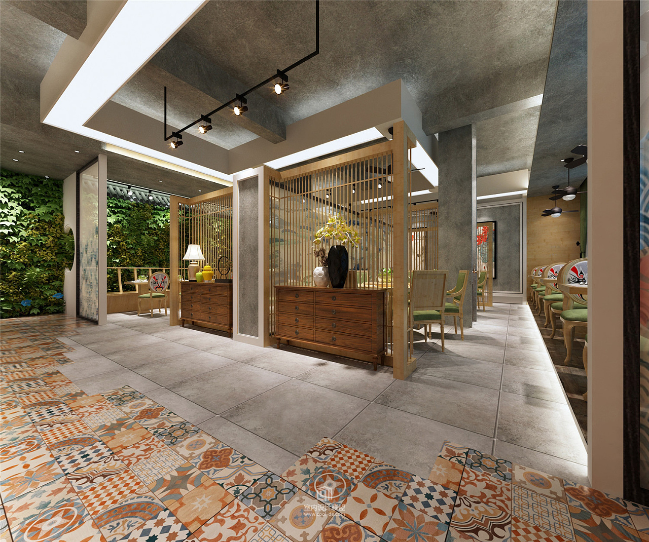 餐饮店设计·中粮创芯食堂，现代化绿色生态食集|空间|室内设计|华空间设计 - 原创作品 - 站酷 (ZCOOL)