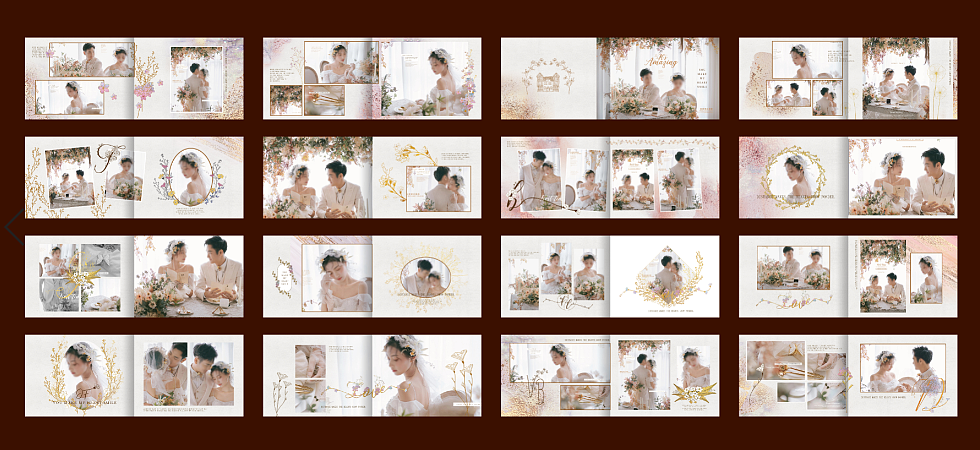 婚纱照相册模板 ps分层文件（图ZMjYwMDY3Njky） - 书籍/画册 - 站酷设计师五月米米原创素材 - 站酷ZCOOL