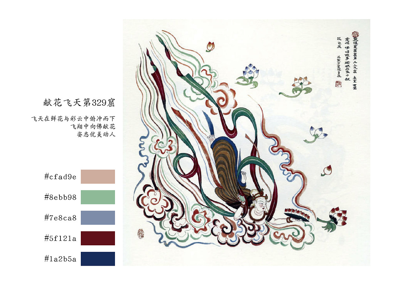 敦煌飞天色