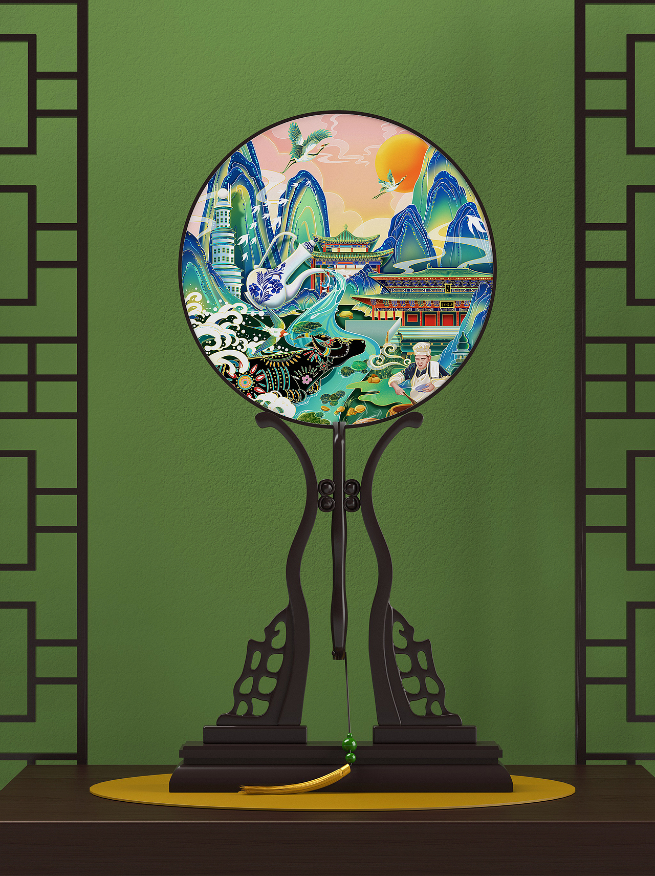 国风插画—《豫见》中原文化系列作品