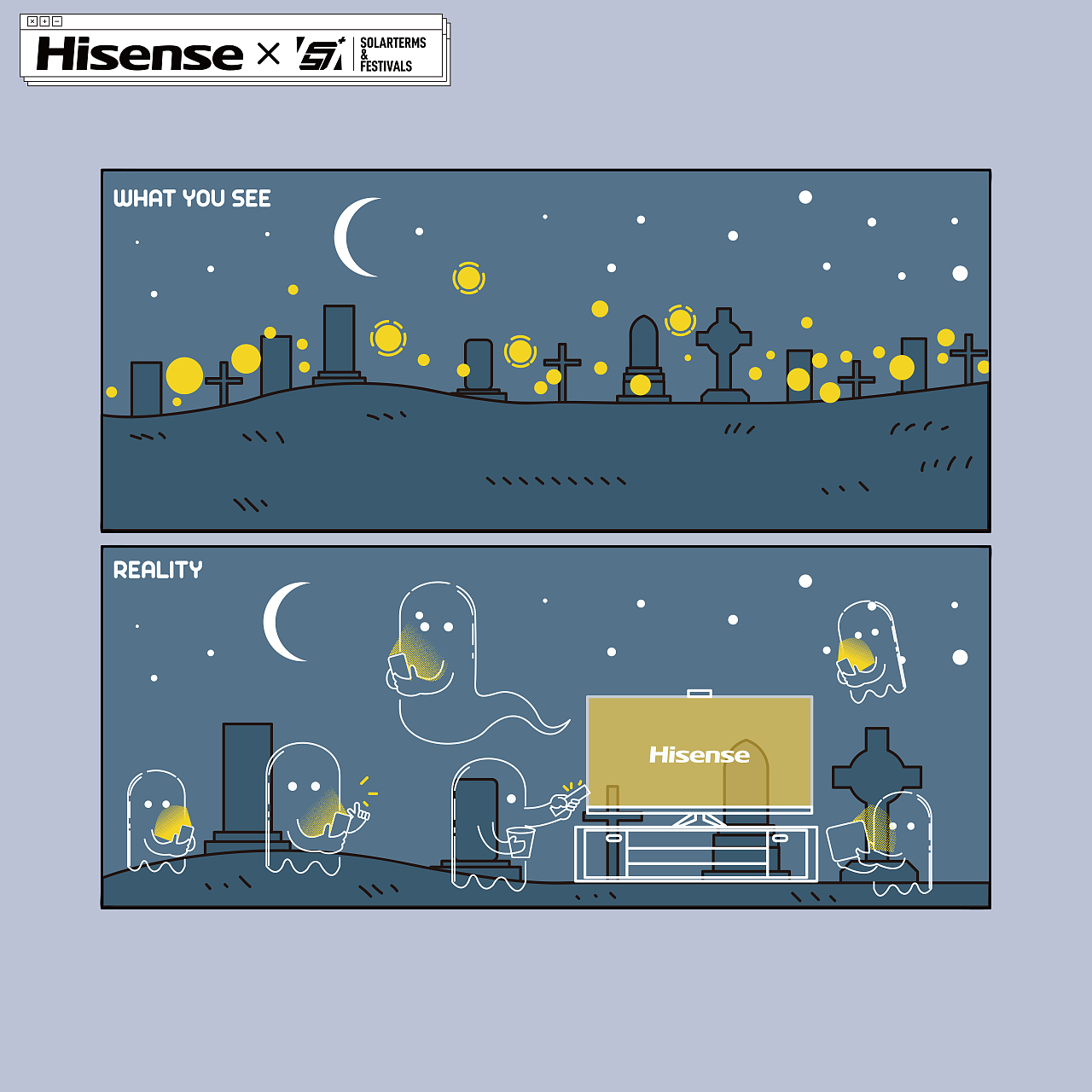 海信电视 X MUCRO: 脑洞节气/节日 海报系列 season01(图ZMjU0MzMxNjg0) - 商业插画 - 站酷设计师mucro原创素材 - 站酷ZCOOL