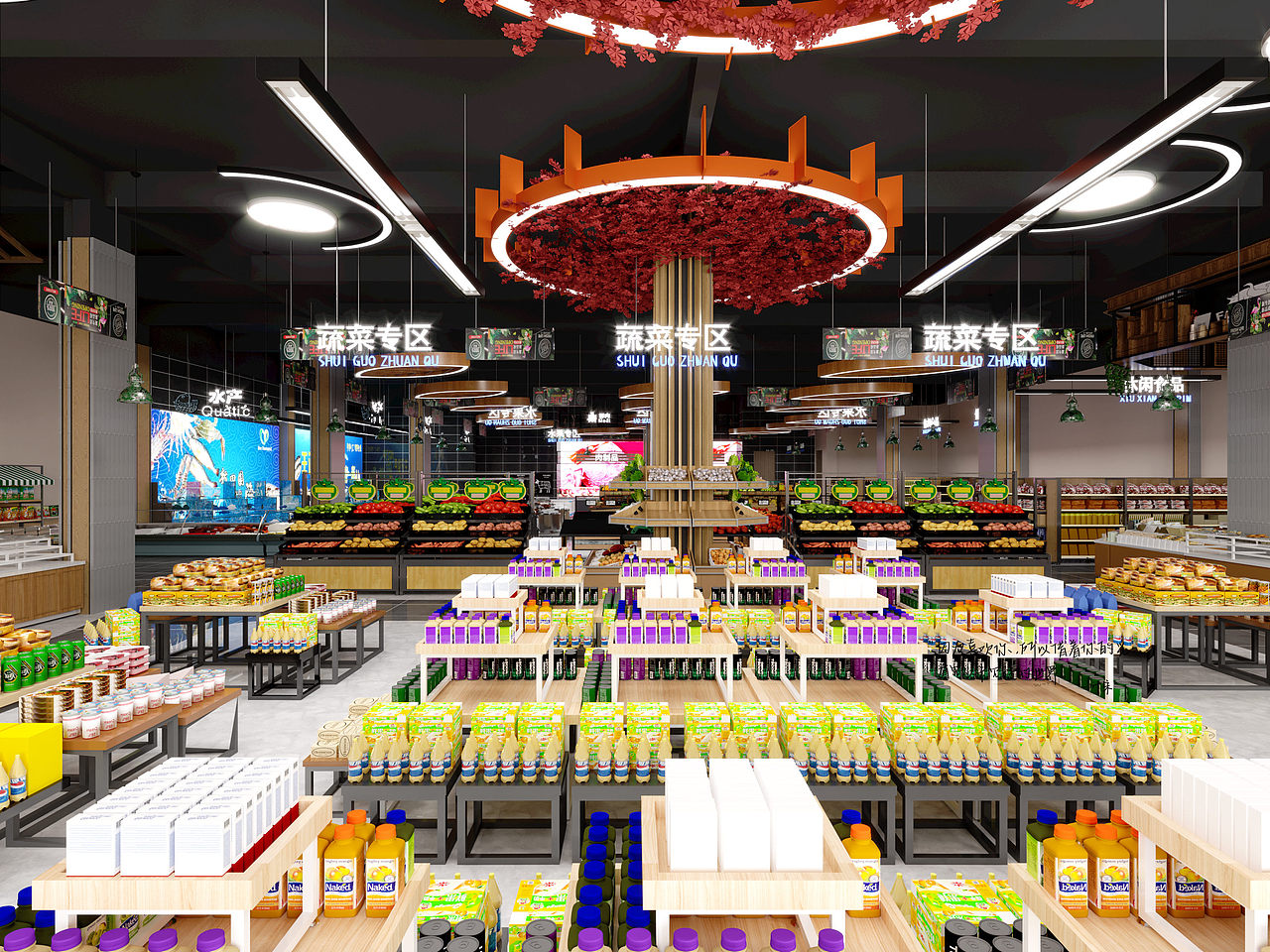 超市案例｜Supermarket design case（图ZMjcwODI1MTE2） - 商业空间设计 - 站酷设计师设计师叶宋原创素材 - 站酷ZCOOL