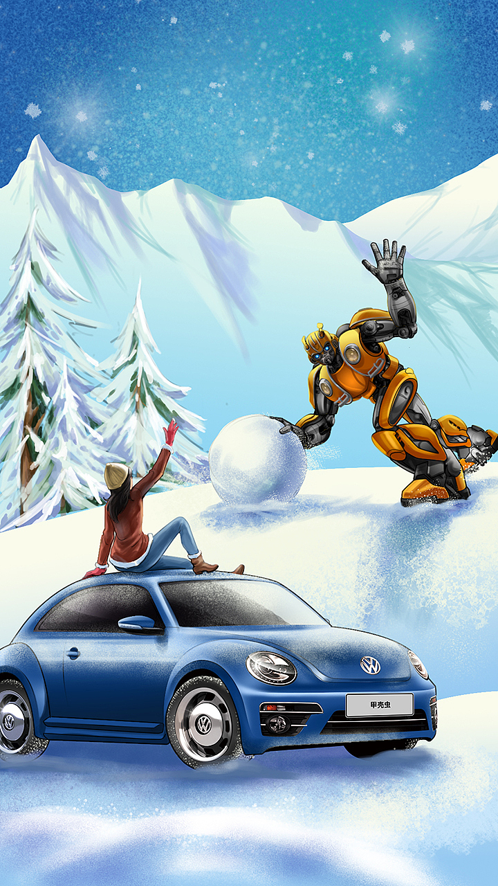 三代甲壳虫插画