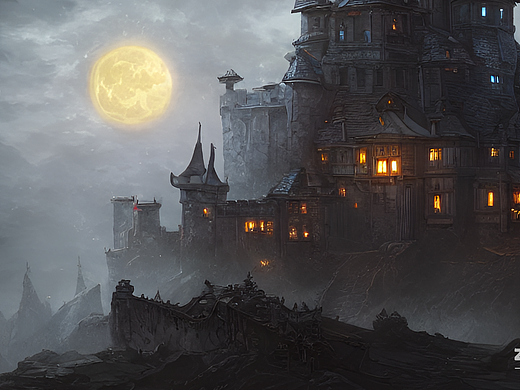 月下的故事（个人主页-ZNjI5MzQ5NjQ=） - AI作品 - 站酷设计师福尔摩V斯原创素材 - 站酷ZCOOL