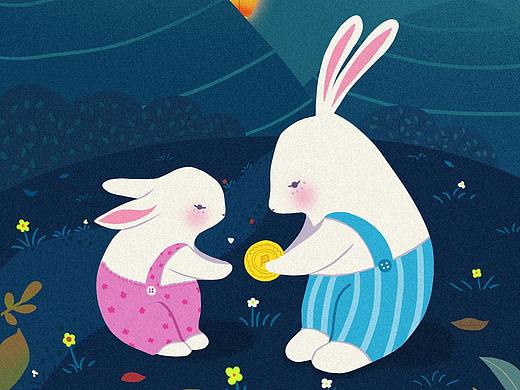 中秋 插画（个人主页-ZMzY2Njc1NzY=） - 创作习作 - 站酷设计师晚霜暮雪原创素材 - 站酷ZCOOL