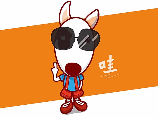 狗剑客卡通形象_素材网站_图片免费下载-zcool站酷
