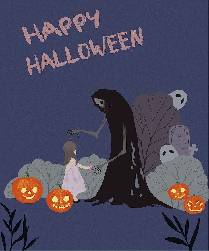 万圣节（图ZMTgyMjgwMDcy） - 商业插画 - 站酷设计师小兔子乖乖喔原创素材 - 站酷ZCOOL