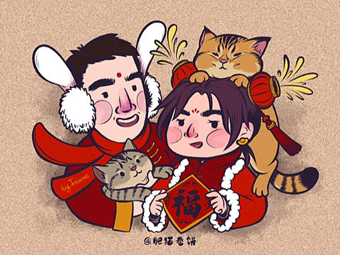 小年儿贺图 绘制过程