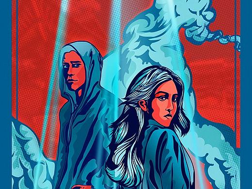 adidas运动服装品牌插画