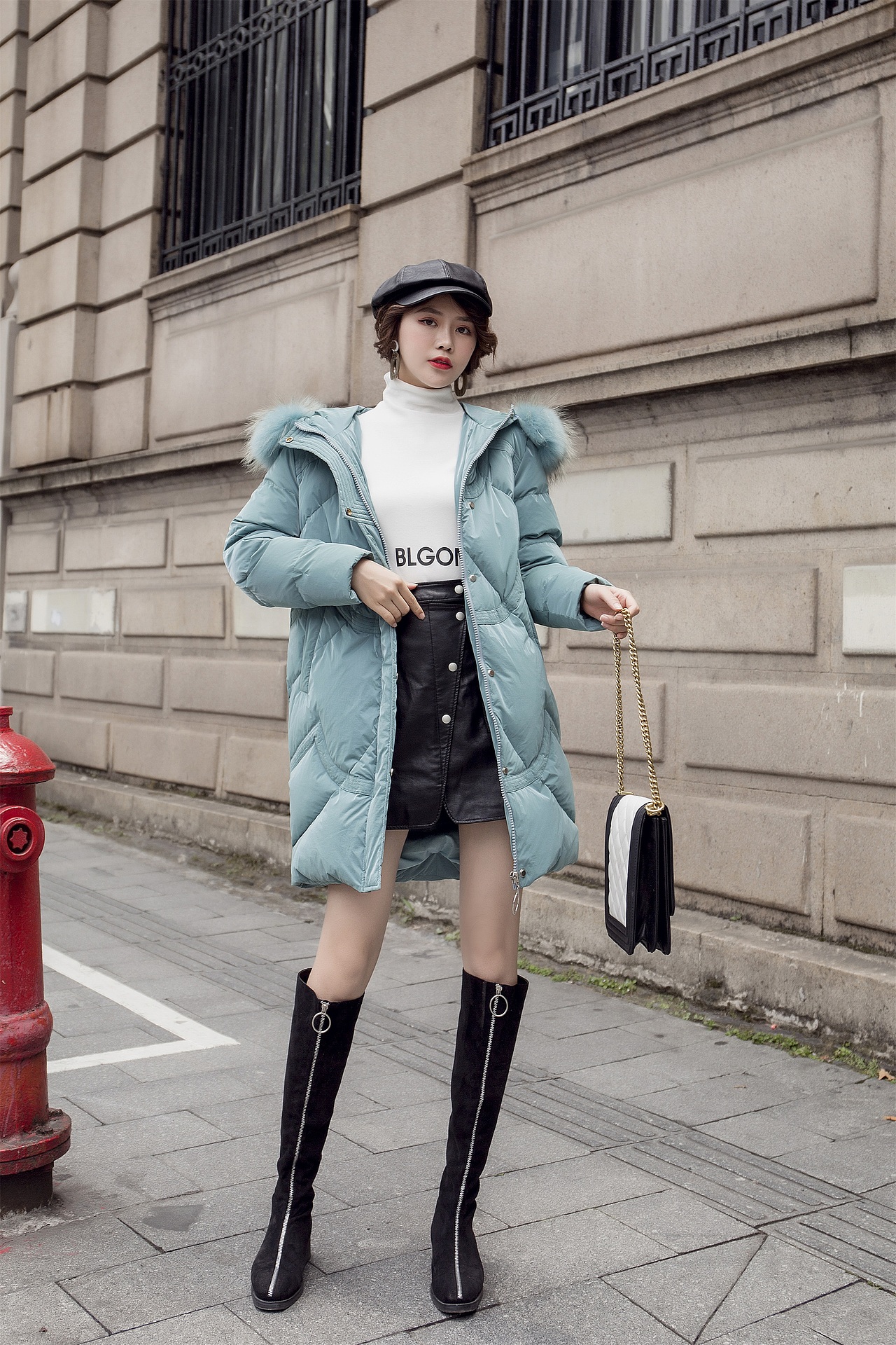 网红店主风拍摄淘宝模特女装秋冬装网拍产品摄影服务