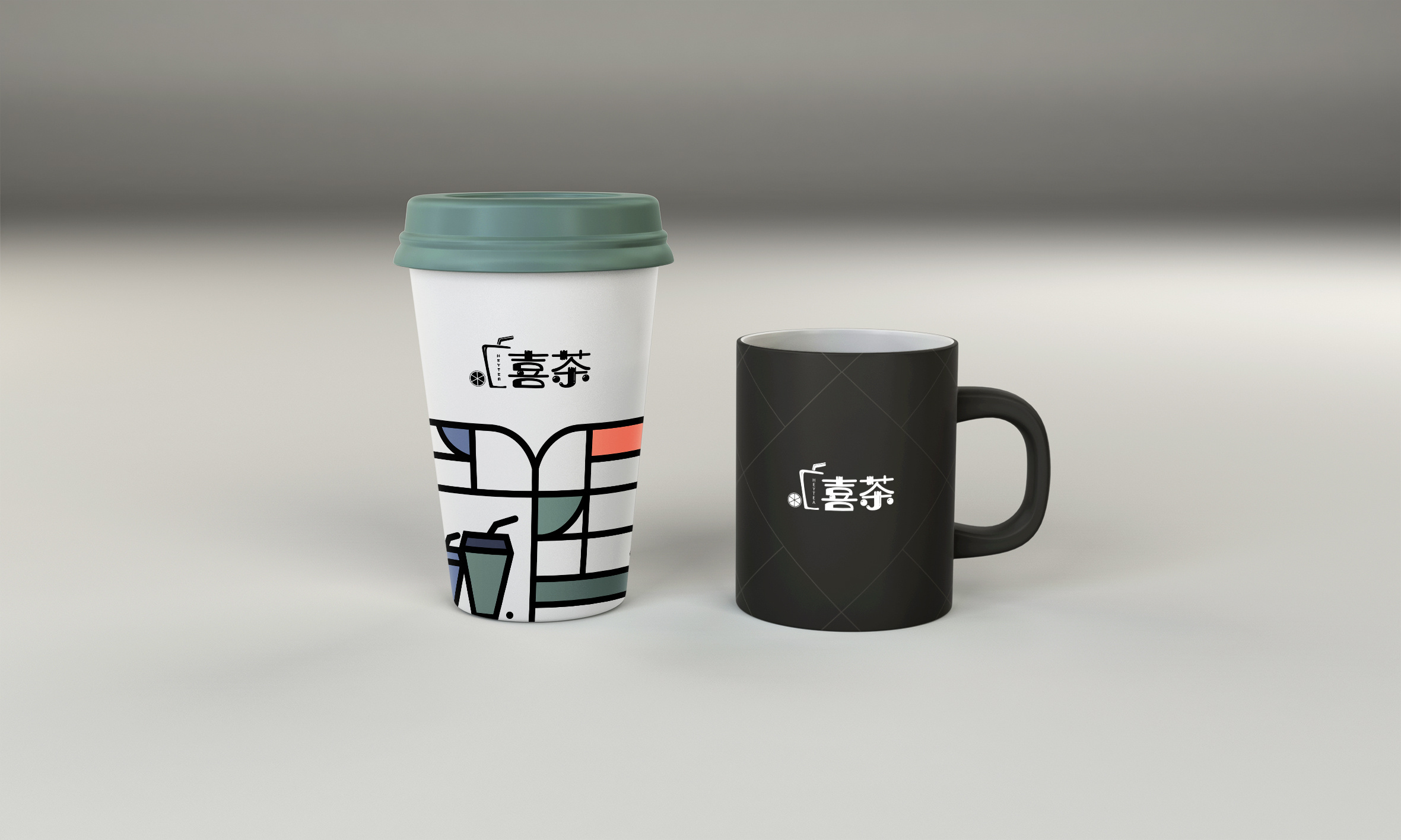 喜茶海报 画册 折页