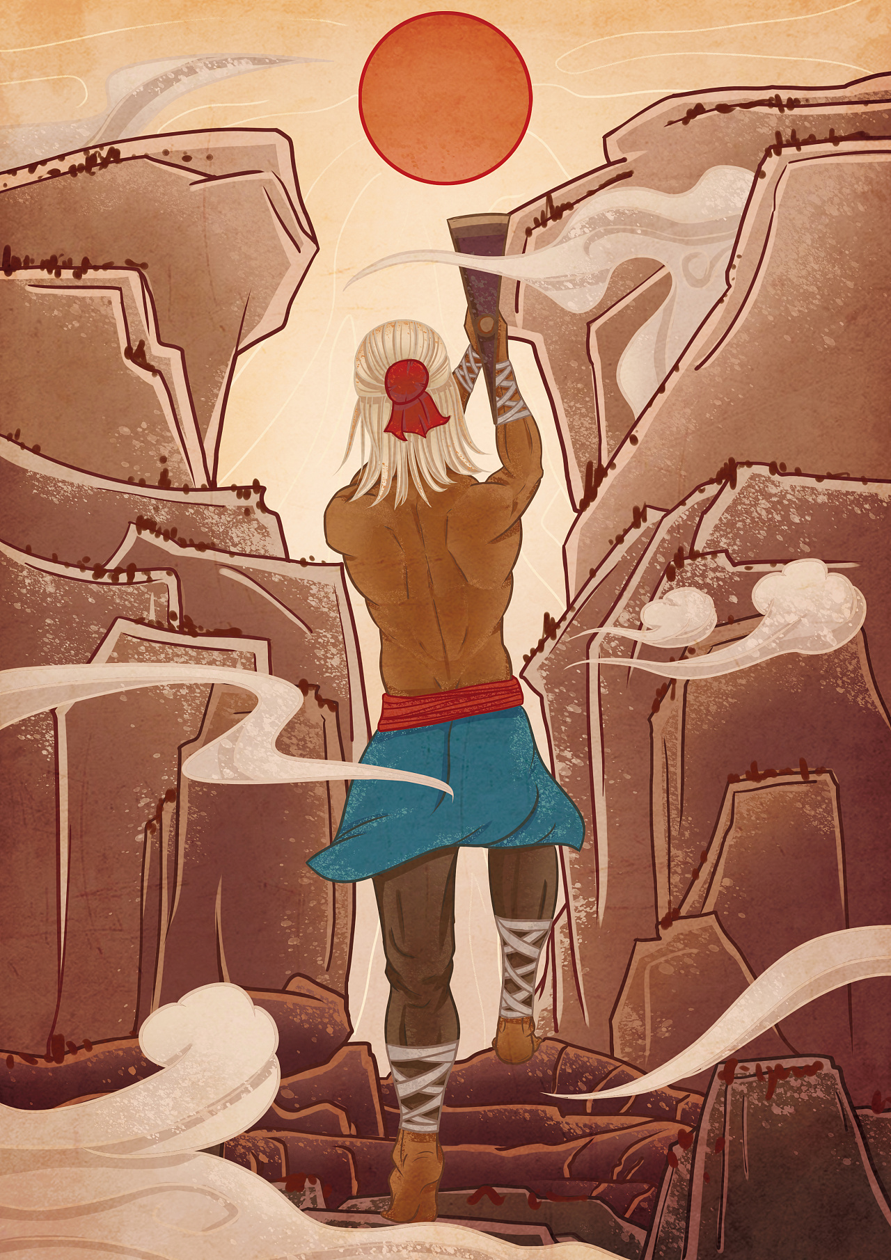 收藏 相传远古时代,天塌地陷,世界陷入巨大灾难.