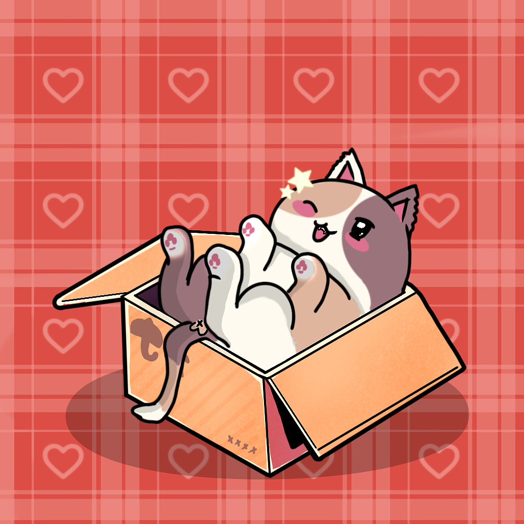 猫猫都爱纸壳箱！！！（图ZMjg4MDQ2NjI0） - 儿童插画 - 站酷设计师枕头君啊原创素材 - 站酷ZCOOL