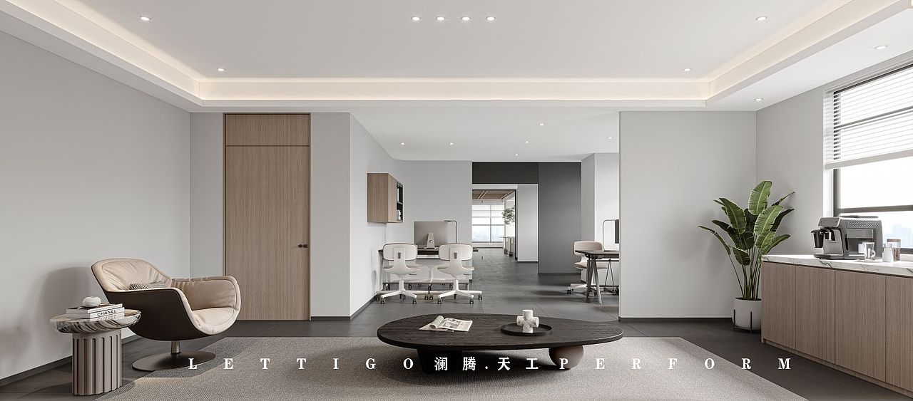 现代办公空间|办公装修设计（图ZMzM3ODEzOTI4） - 商业空间设计 - 站酷设计师DesignerZtt186原创素材 - 站酷ZCOOL