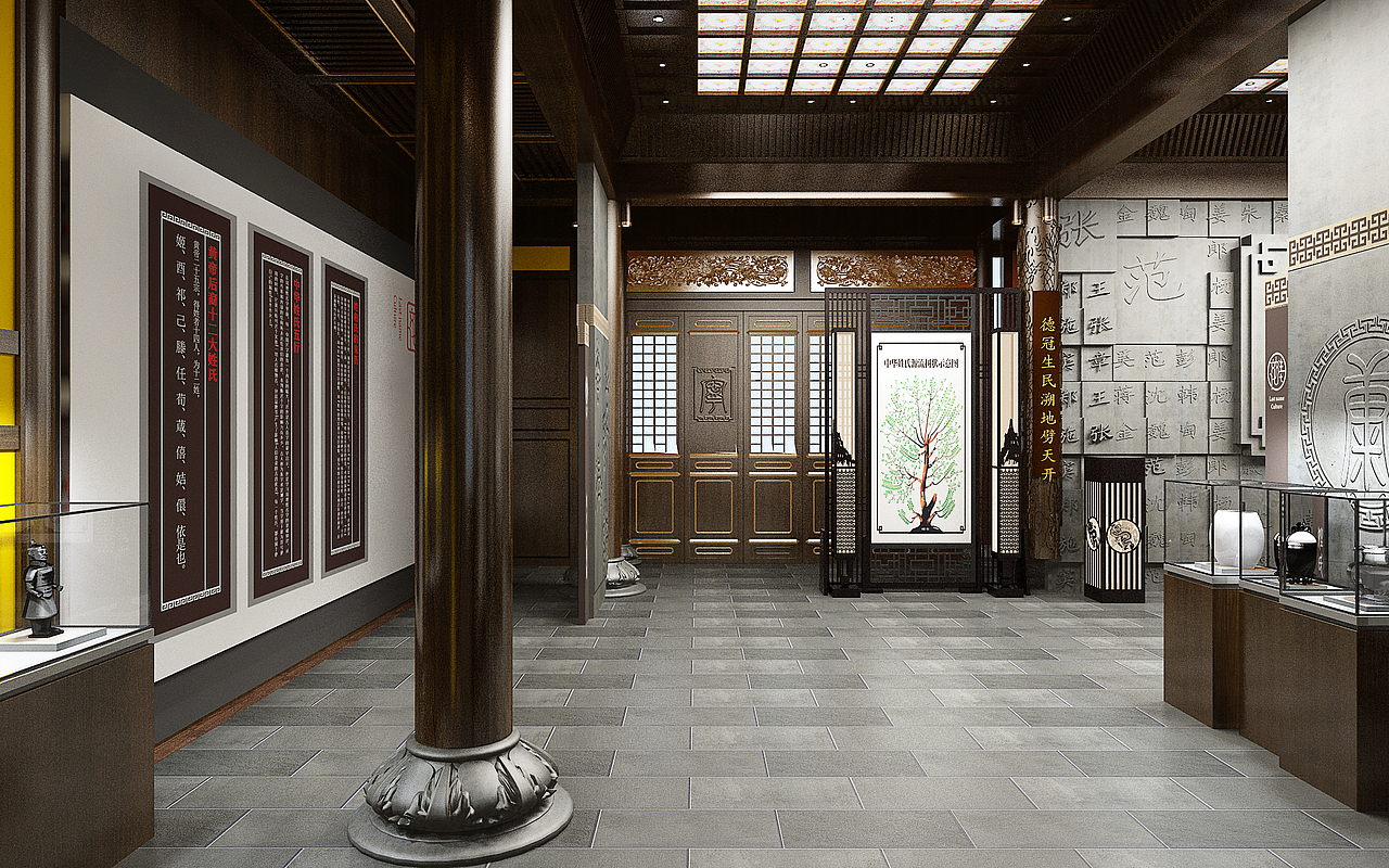 姓氏文化馆（图ZMjU3Mzc4Nzcy） - 商业空间设计 - 站酷设计师李汉涛原创素材 - 站酷ZCOOL