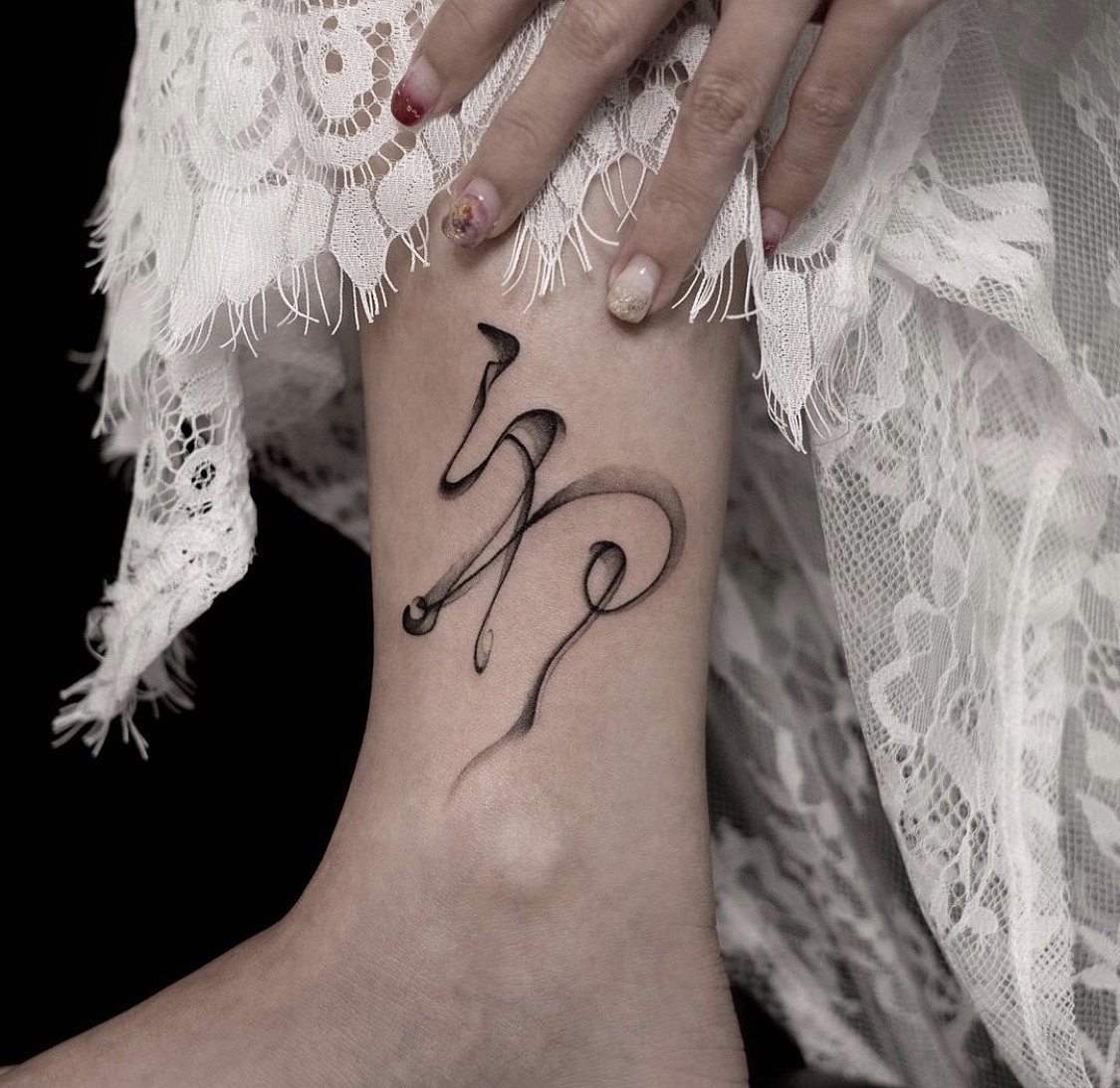 女生小清新纹身图案