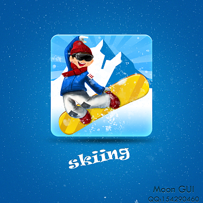 skiing图标（图ZMzgxOTI4MA==） - 图标 - 站酷设计师Moonpeter原创素材 - 站酷ZCOOL