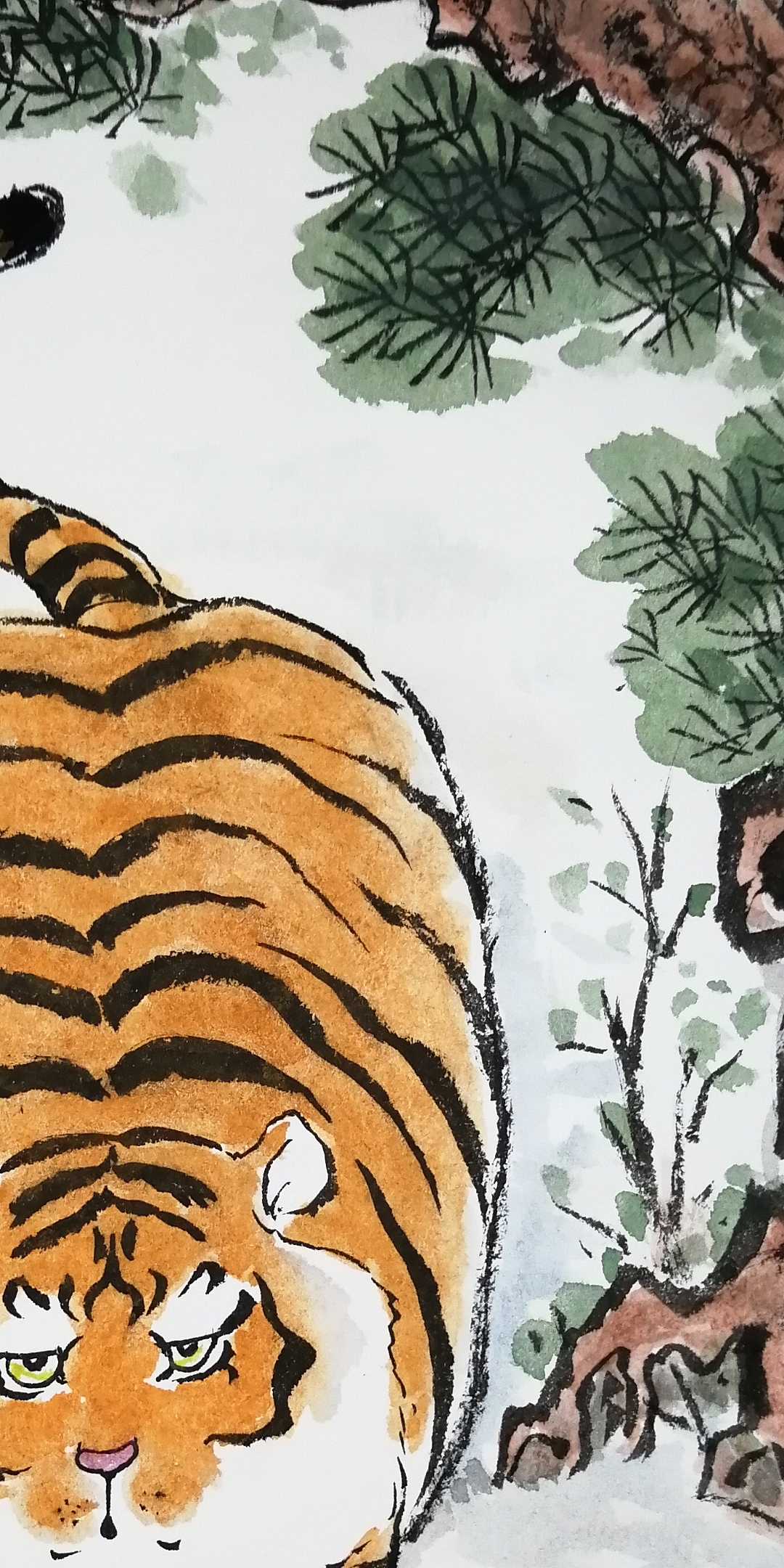 心有猛虎细嗅蔷薇，塑新斋潘纪坤手绘插画练习致敬不二（图ZMjMxNTk2Mjg0） - 创作习作 - 站酷设计师潘小駑原创素材 - 站酷ZCOOL