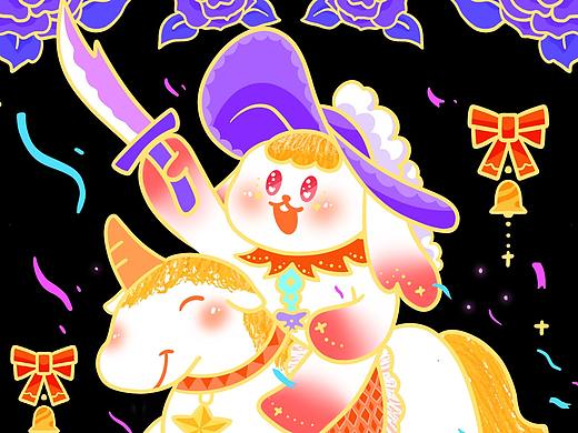 【兔狗IP插画】马戏团（个人主页-ZNjI1MzcyMDg=） - 创作习作 - 站酷设计师少浪图兔兔原创素材 - 站酷ZCOOL