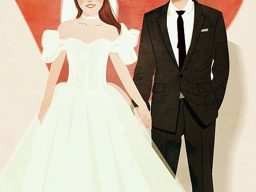 婚礼插画
