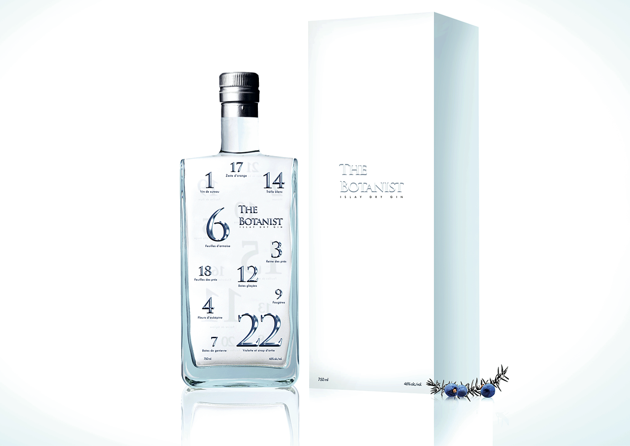 包装设计 - The Botanist Islay Dry Gin 植物学家干金酒 -法国ECV学院(图ZNTQ5NjExODA=) - 包装 - 站酷设计师法国ECV学院原创素材 - 站酷ZCOOL