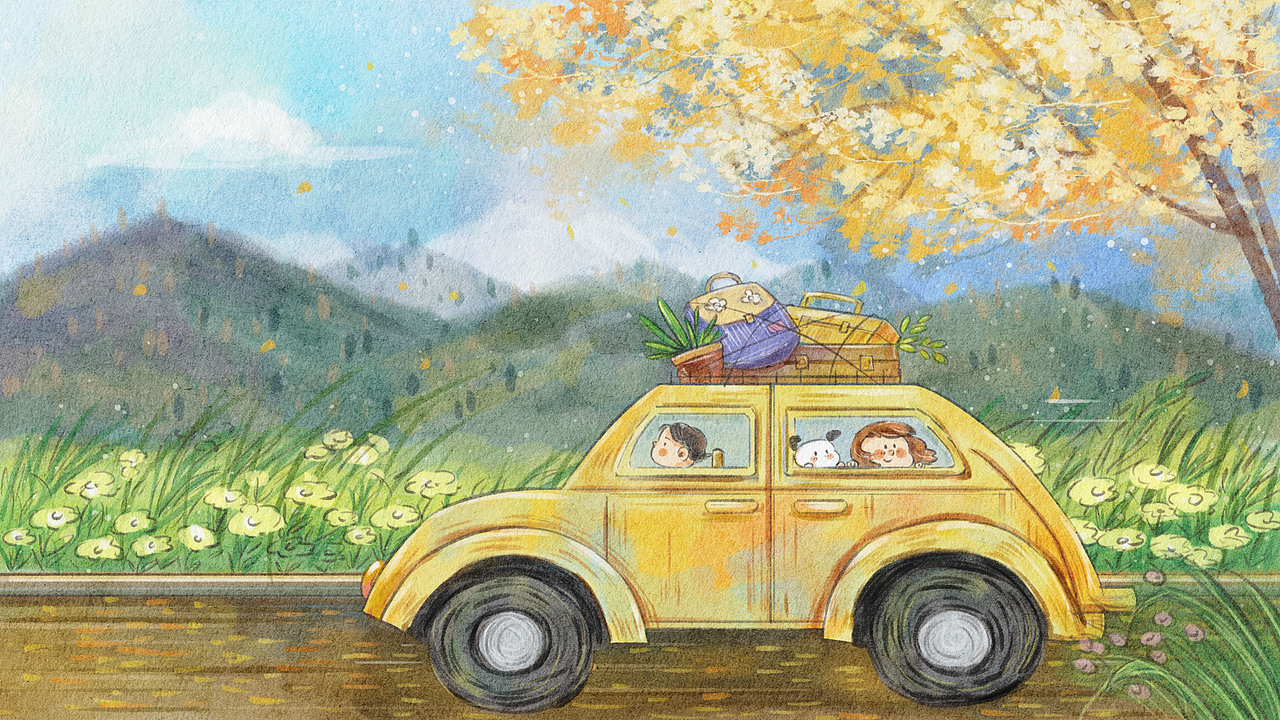 秋季開學(xué)等其他主題仿水彩作品（圖ZMjY4OTU4NzI4） - 商業(yè)插畫 - 站酷設(shè)計(jì)師沐漁子原創(chuàng)素材 - 站酷ZCOOL