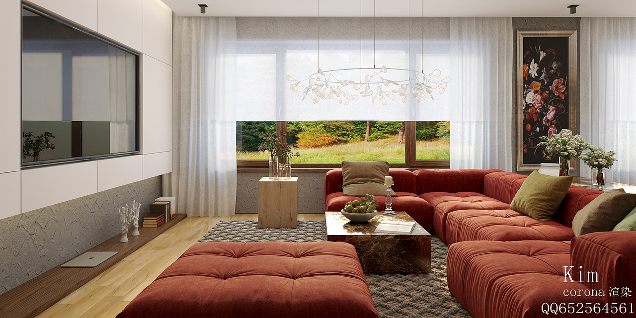 一套客厅CR渲染