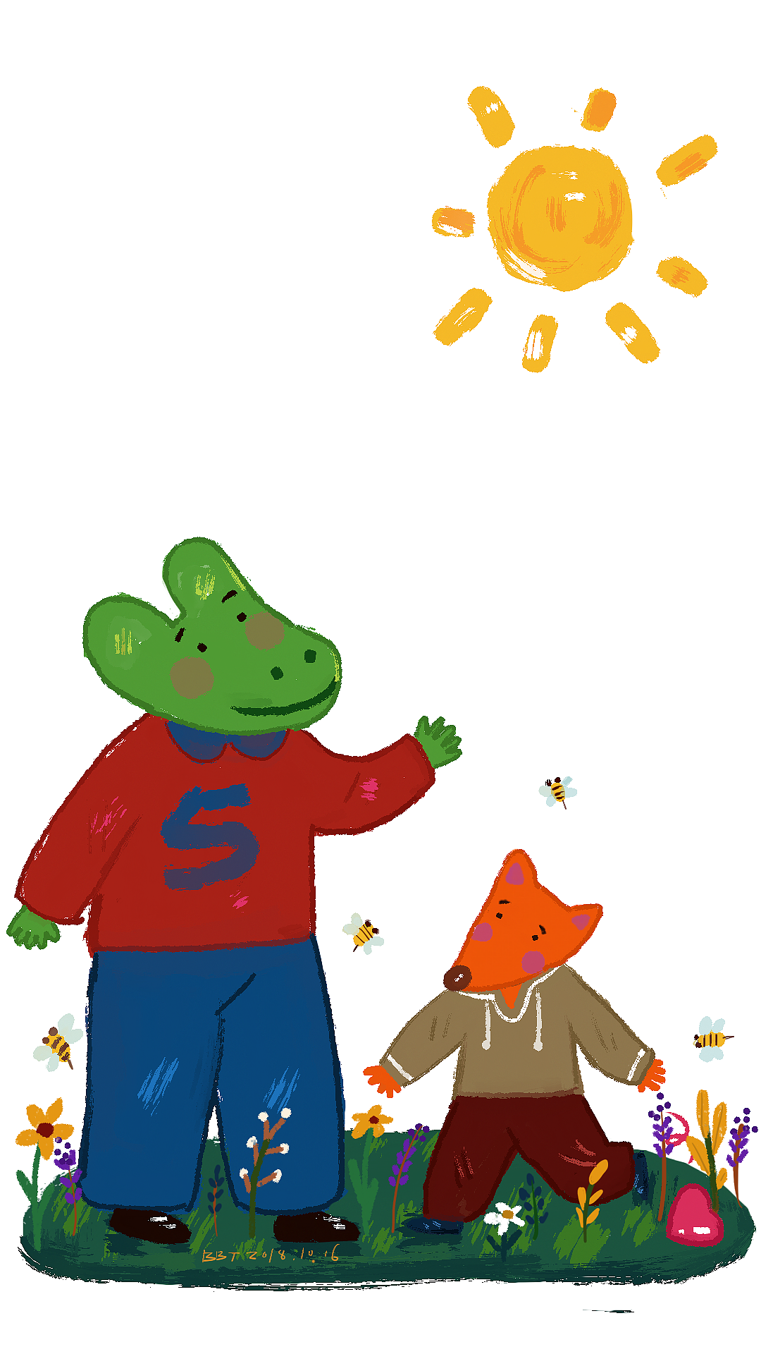 此刻，岁月静好（原创不可商用）（图ZMTMyMDYyMDAw） - 绘本 - 站酷设计师叽咕兔原创素材 - 站酷ZCOOL