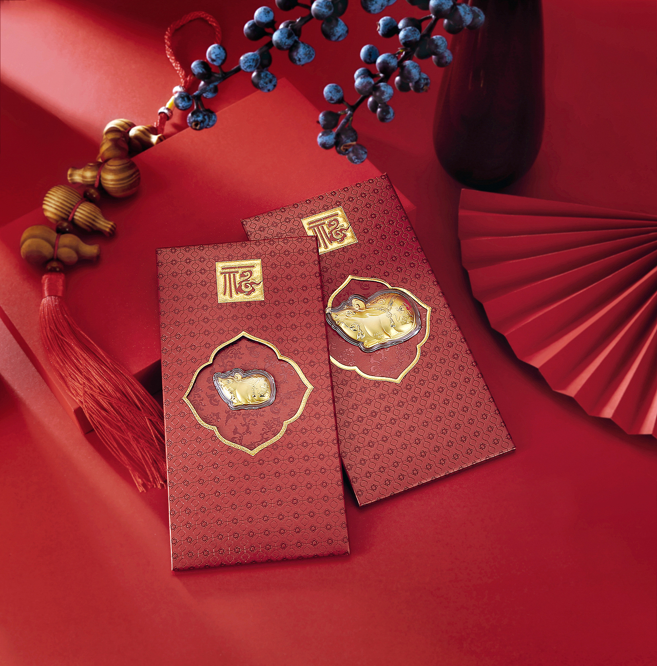 2020鼠年生肖黄金红包-珠宝摄影-产品摄影