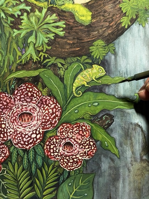 《万物生·花间卷》（图ZMzc1ODM5OTA0） - 艺术插画 - 站酷设计师程靖Jinn原创素材 - 站酷ZCOOL