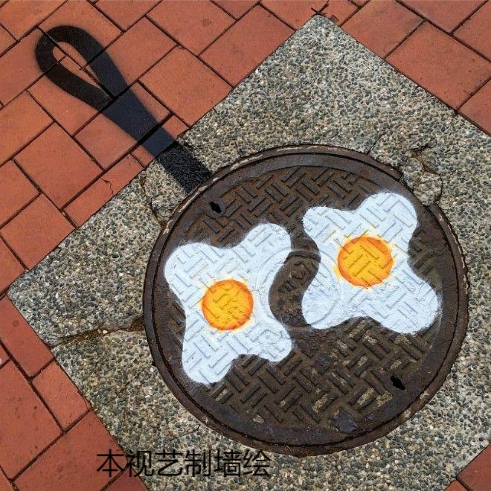 云南墙体彩绘之脑洞大开墙面壁画图案