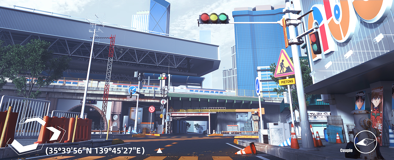 日系三渲二场景插画，来个合集（图ZMzA2NTU3MDI4） - 商业插画 - 站酷设计师花名黄小虎原创素材 - 站酷ZCOOL