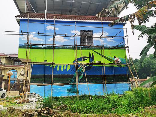 乡村振兴，新农村文化墙，新农村墙绘