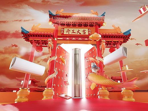 鱼跃龙门（个人主页-ZNTc4Njc4NzI=） - 海报 - 站酷设计师LIANGZHEN2016原创素材 - 站酷ZCOOL