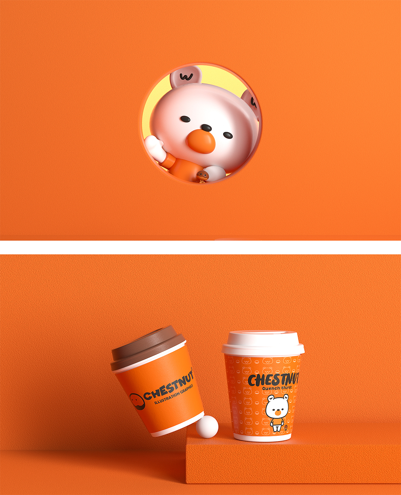 栗子熊和欧气熊（图ZMjk1ODY3MTMy） - IP形象 - 站酷设计师宅系生物原创素材 - 站酷ZCOOL