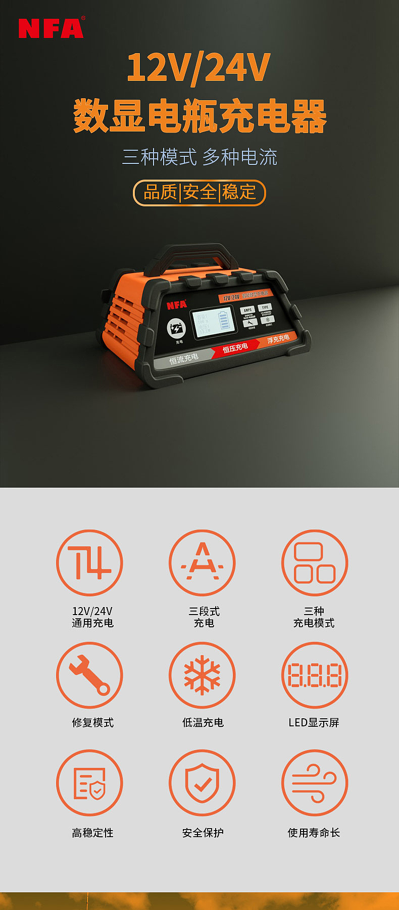 汽车电瓶充电器详情页（图ZMjk0MzA5ODgw） - 电商 - 站酷设计师yudetanshe原创素材 - 站酷ZCOOL