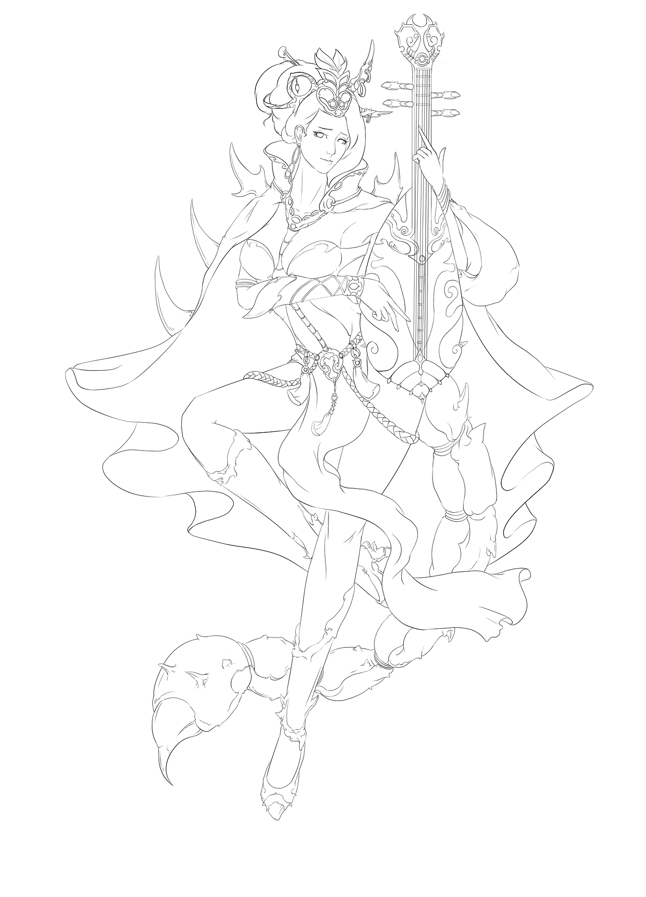 涂鸦杨玉环蝎子精皮肤