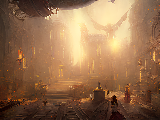 #站酷梦笔#奇幻，电影打光,插画