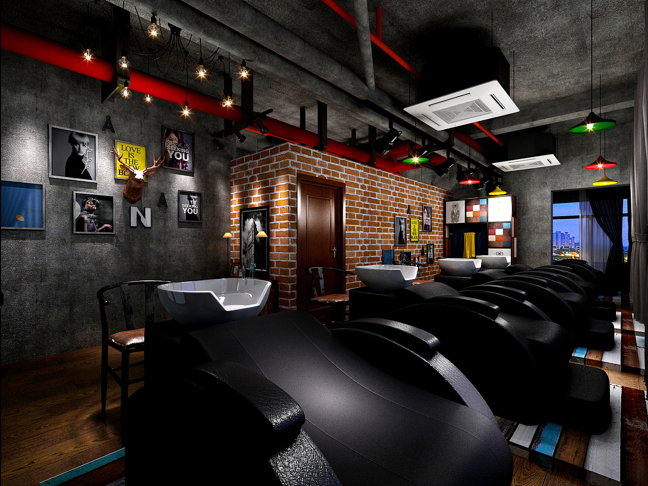 美发店(工业风)