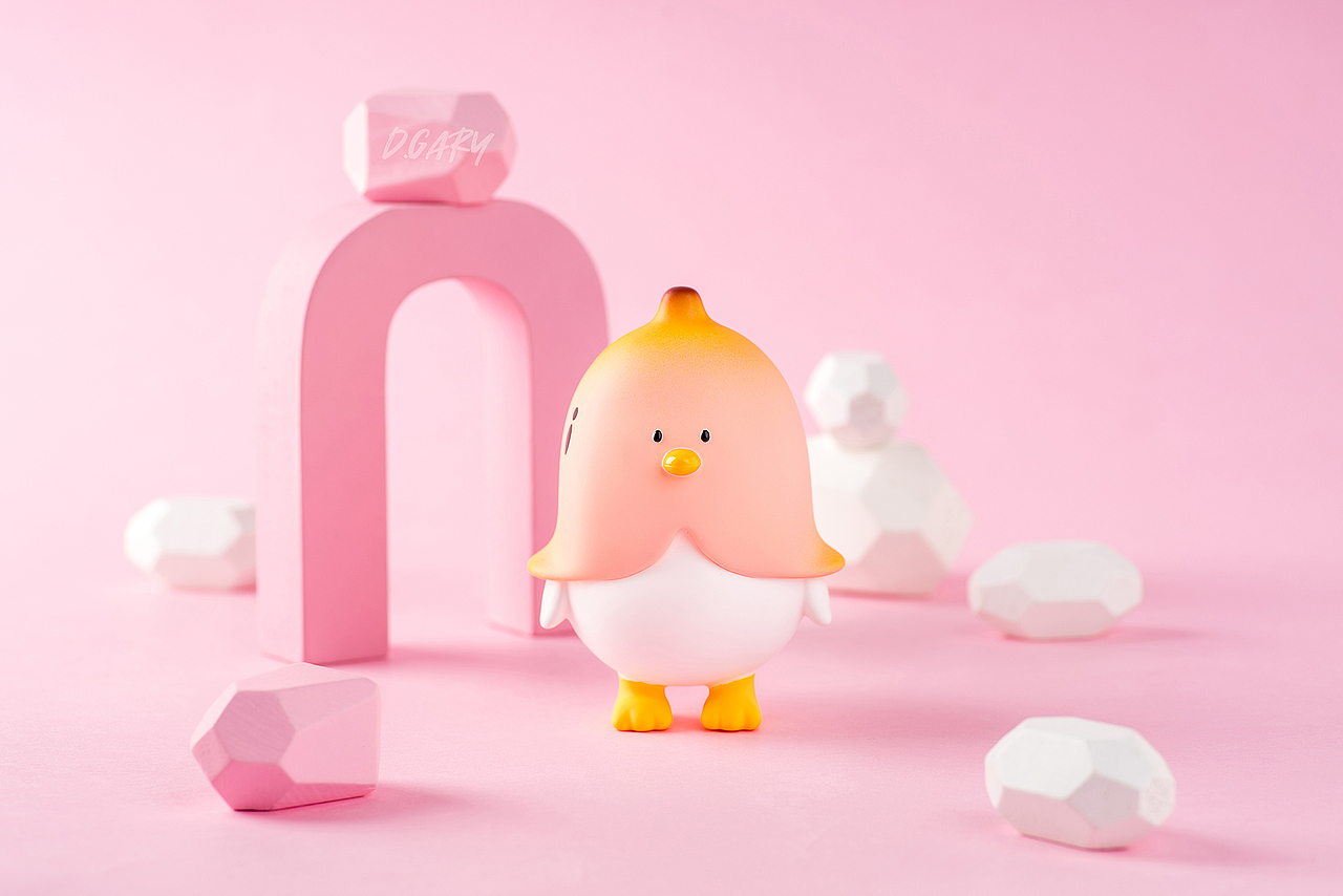 玩偶“焦虑鸭”拍摄