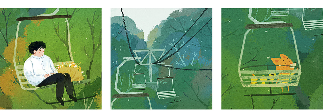 《岳麓山》
岳麓山的索道<br>我和小狐狸相遇···<br>.<br>.<br>