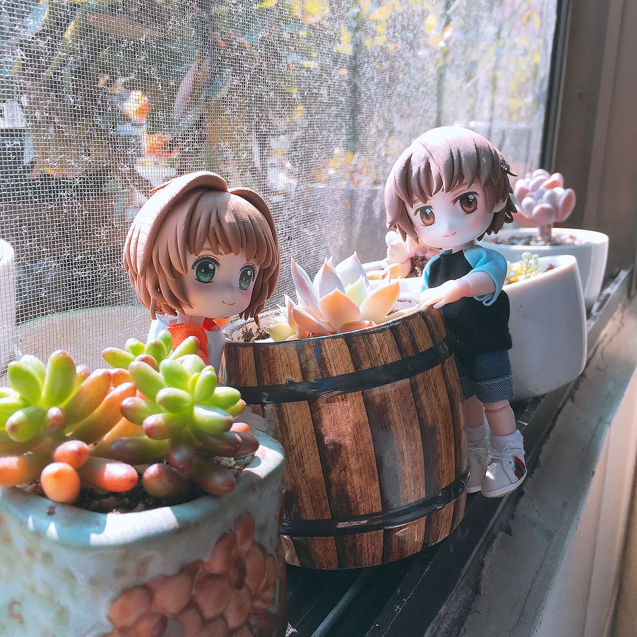 emmm.☺️别看着我嘛,你两好好唠唠,这么久没见着阳光啥感觉?