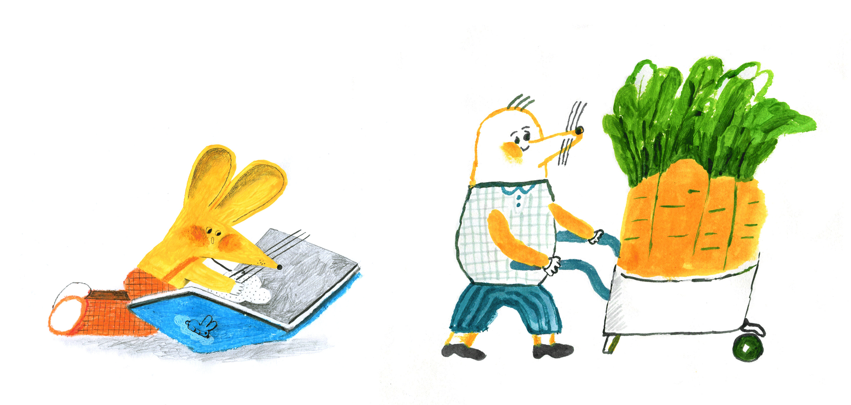 《功夫蛋黄》儿童文学插图