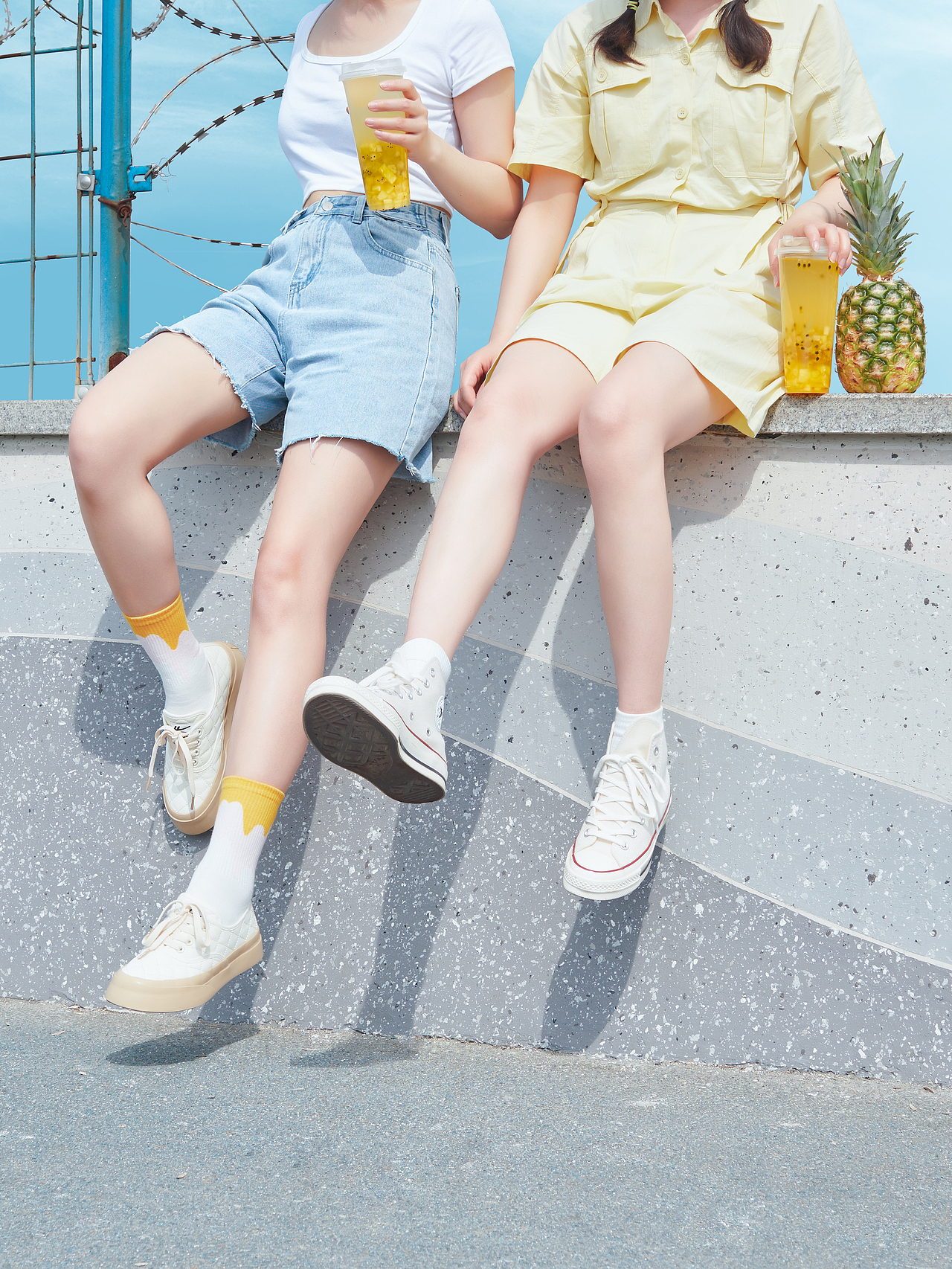 饮品摄影|菠萝果茶