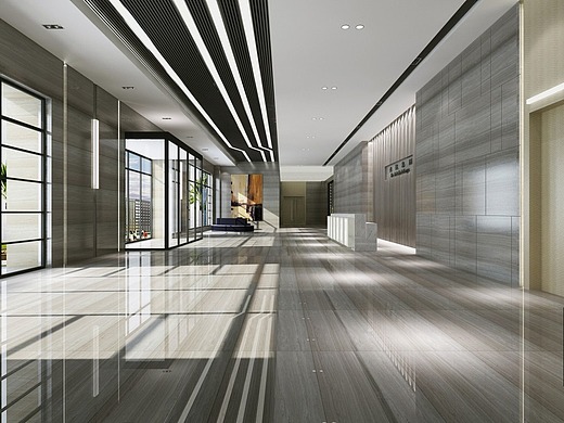 现代办公楼大厅