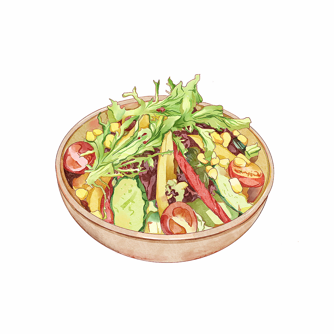 IPAD PRO+PROCREATE 美食插画