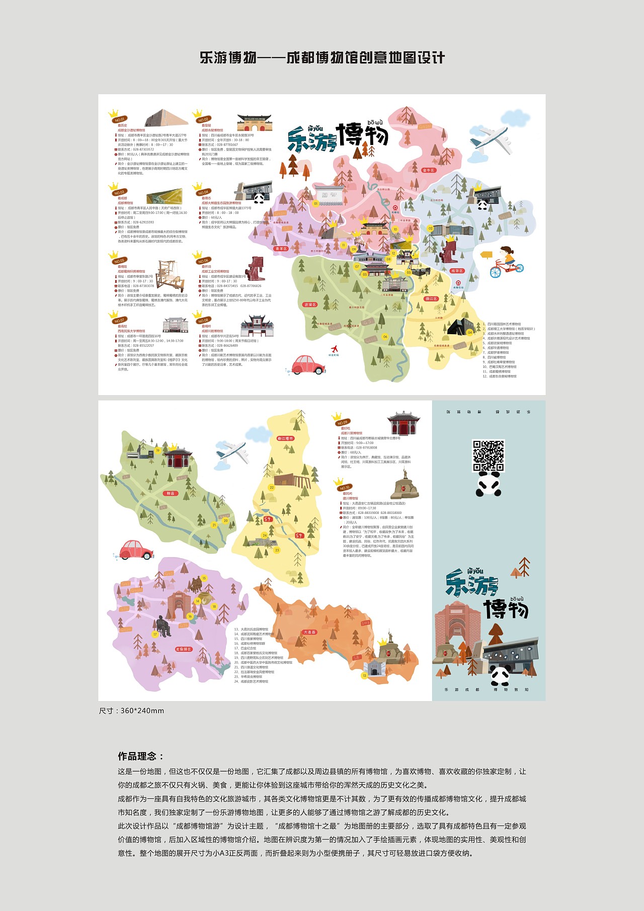 乐游博物——成都市博物馆之旅地图作品