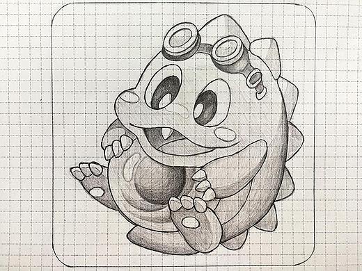 手绘泡泡龙
